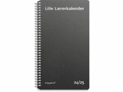 Studie Lille Lærerkalender mat sort genbrugskarton 2024/2025