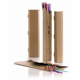 Paprør 4-kantet A0 - 10 stk. 860x105x105mm / 880x110x110mm  