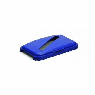 Låg DURABIN 60l blå hængslet 