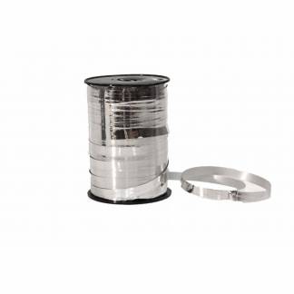 Gavebånd metallic sølv 10mmx250m nr. 05