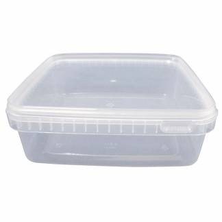 Condibøtte u/låg 1300ml 195x195x51mm klar 58stk/pak