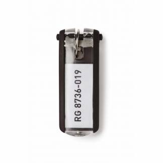 Nøgleskilte til Durable Keybox sort 65x25mm 