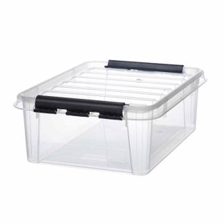 Plastkasse SmartStore Classic 24 24l m/låg 50x39x18cm