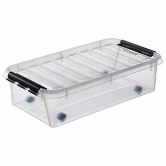 Plastkasse SmartStore Classic  35l m/låg og hjul 72x40x19cm 