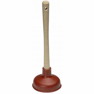 Vasksuger Vikan t/afløb træ/gummi Vikan Ø135x410mm 5570