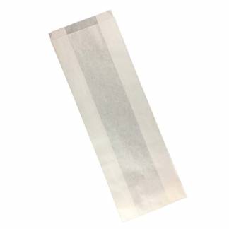 Grovbrødspose hvid 160/80x455mm 250stk/pak