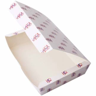 Pølseæske m/låg stor Food Line 199x140x50mm 200stk/pak