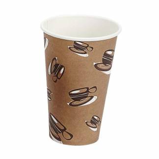 Kaffebæger 16oz 45cl Hot Cup Single Wall pap 1000stk/kar
