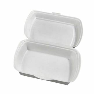 Skumbakke hvid 1-rums m/låg 240x210x70mm 300stk/pak