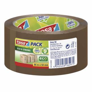 Tape PP tesa ECOLOGO brun 50mm x66m støjsvag 58154 
