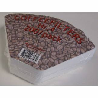 Kaffefilter Nr. 1x4 hvid 200 Stk. 