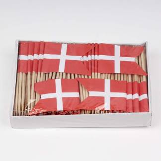 Kransekageflag papir DK 144stk/pak