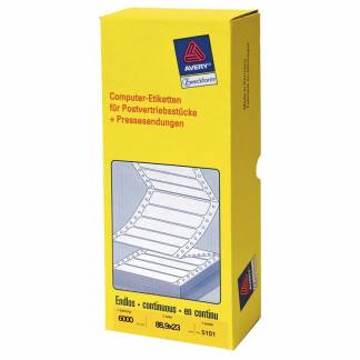 Computer-line 1-banet etiket 88,9x23mm 5101 6000stk/pak