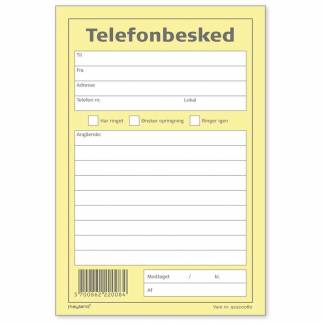 Telefonbesked 100bl 100x148mm højformat 92 2200 80