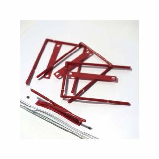 Arkivclips B-Binder rød til 80 mm hulafstand 