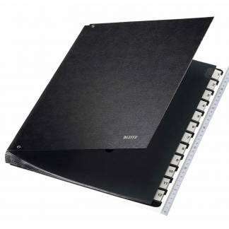 Sorteringsmappe 1-12 58120095 Leitz 345x270 mm karton sort 