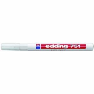 Marker Edding 751 Paintmarker 1-2 mm hvid 