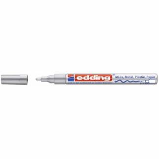 Paint marker Edding 751 permanent s&oslash;lv rund spids 1-2mm