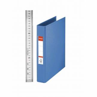 Ringbind Esselte PP blå A5 25mm 2-rings 47685