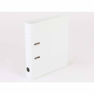 Brevordner Q-Line hvid A4 metalskinne 50mm ryg 