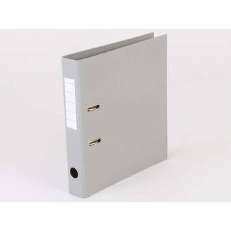 Brevordner Q-Line grå A4 metalskinne 50mm ryg 