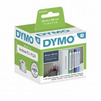 DYMO brevordner-etiket 190x38 mm rl/110 stk 99018 