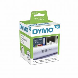 DYMO adresse-etiket 89x36 mm æsk/2 stk rl/260 stk 99012 