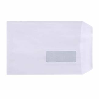 Kuverter m/rude hvid 162x229mm C5p 90g Mailman 13543 DS 500stk/pak