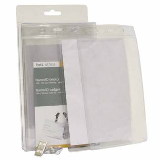 Navneskilte t/ID 100x150mm blød plast stående format