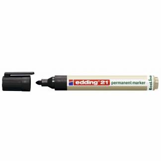 Marker Edding 21 Ecoline sort perm. 1,5-3mm 