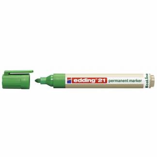 Marker Edding 21 Ecoline grøn perm. 1,5-3mm 