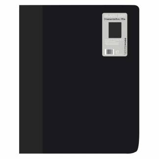 Demomappe PP bnt A4 sort m/40 lommer