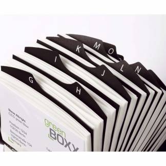 Visitkortkartotek VISIFIX sort 