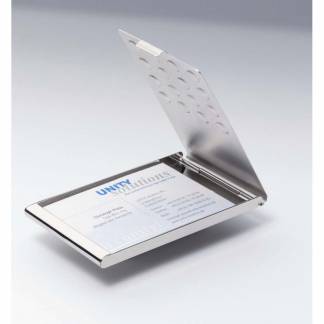 Visitkort box Durable chrome T/20 kort max 95x58mm 2440-23 