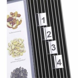 Faner t/register-lomme 50 mm transparent pk/10 stk 