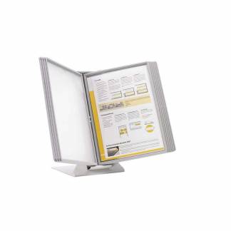 Registersystem A4 bord C t/10 lommer grå 