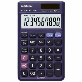 Lommeregner Casio SL-310ter foldeetui euro/10 cifre 