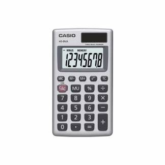 Lommeregner Casio HS-8VA 8 cifre - metalkabinet 