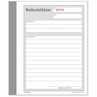 Rekvisitionsbog 2x50bl 108x150mm 92 2203 10