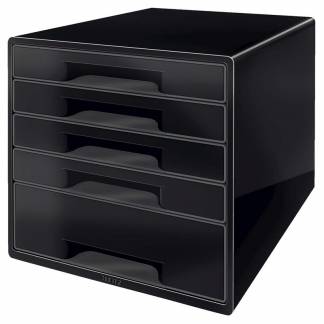 Skuffekabinet Leitz Desk Cube 5-skuffer sort 