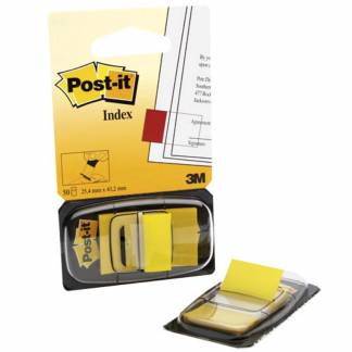 Indexfaner Post-it 680-5 gul 25,4x43,6mm 50stk/pak 