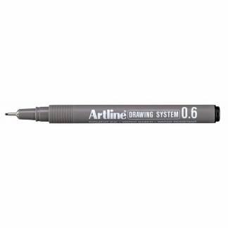 Fiberpen Artline EK236 sort 0,6mm 