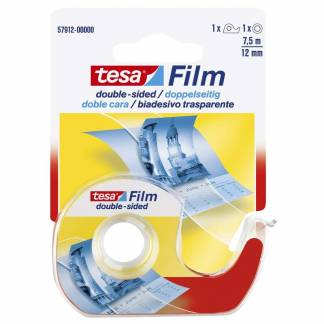 Tape tesa dobb. klæb klar 12mmx7,5m 57912 