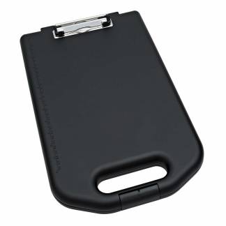 Clipboard Wedo m/håndtag og rum sort 