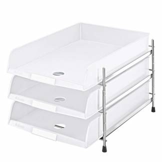 Brevbakkesæt Esselte C4 hvid m/3 bakker 