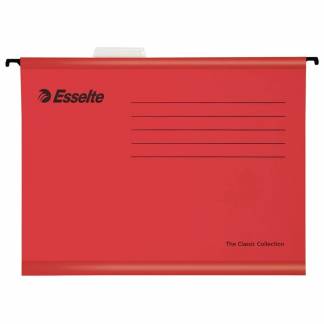 Hængemappe A4 rød Esselte Pendaflex m/fane 