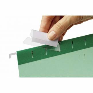 Hængemappefane 15x50 mm klar Esselte Pendaflex m/25 stk 