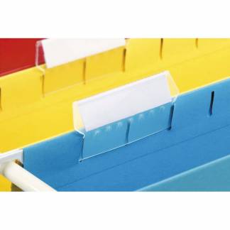 Hængemappeindstik t/50 mm fane hvid Esselte ps/100 