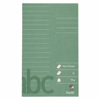 Glosehæfte Bantex 102x170 lin 16bl 70g mørkegrøn 