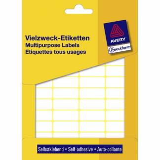 Etiket Avery hvid 38x14mm 3323 928stk/pak ark á 13x16cm